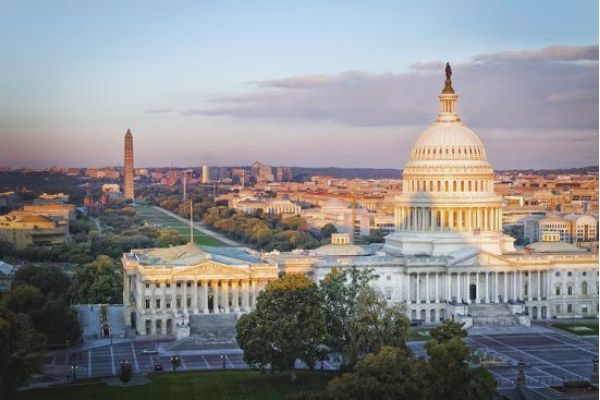 U.S. Capitol, National Mall, D.C. skyline
