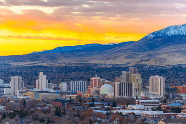 Reno, NV at dawn