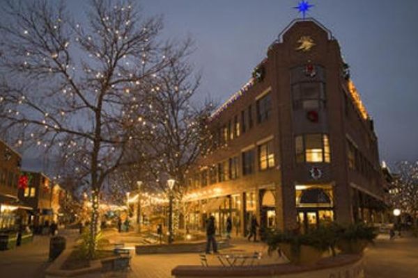 Downtown Fort Collins at night