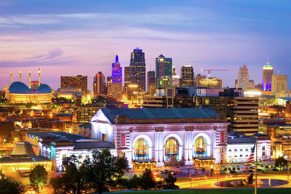 Kansas City at night
